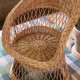 Fauteuil osier Firmin ajouré détail de l'assise façon panier