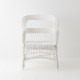 Fauteuil osier Bianka sans coussin vue de face