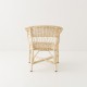 Fauteuil enfant osier naturel vue de dos