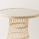Plateau de verre pour table osier naturel 80 cm