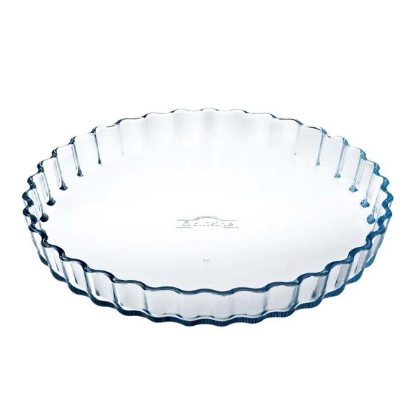 moule à tarte 27 cm en verre borosilicate