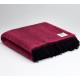 plaid laine chevrons fuschia McNutt of Donegal