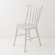 Chaise scandinave laqué gris lichen