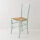 Chaise en paille aqua