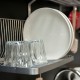 Assiette plate en grès naturel: va au lave-vaisselle