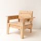 Fauteuil de jardin en mélèze
