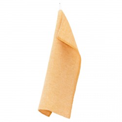 torchon lin lavé orange de chez Lapuan Kankurit