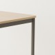 Table 80x60 coloris taupe