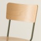 chaise haute 80cm coloris tube kaki